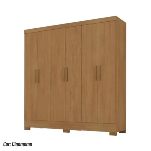 Guarda roupa casal 6 portas 3 gavetas – Lancaster