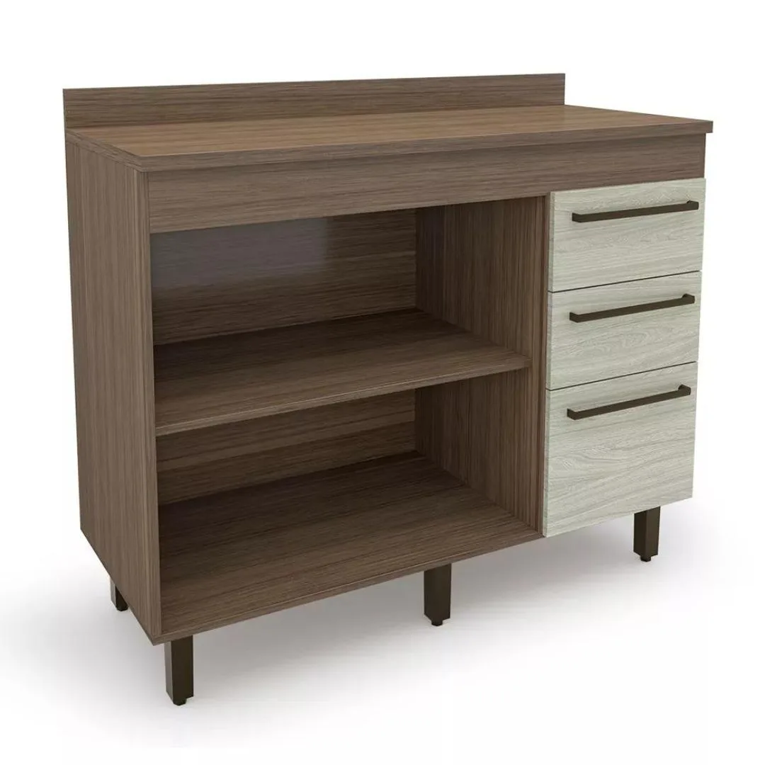 Balcão de cozinha 2 portas 3 gavetas – Evolution - Imagem 2