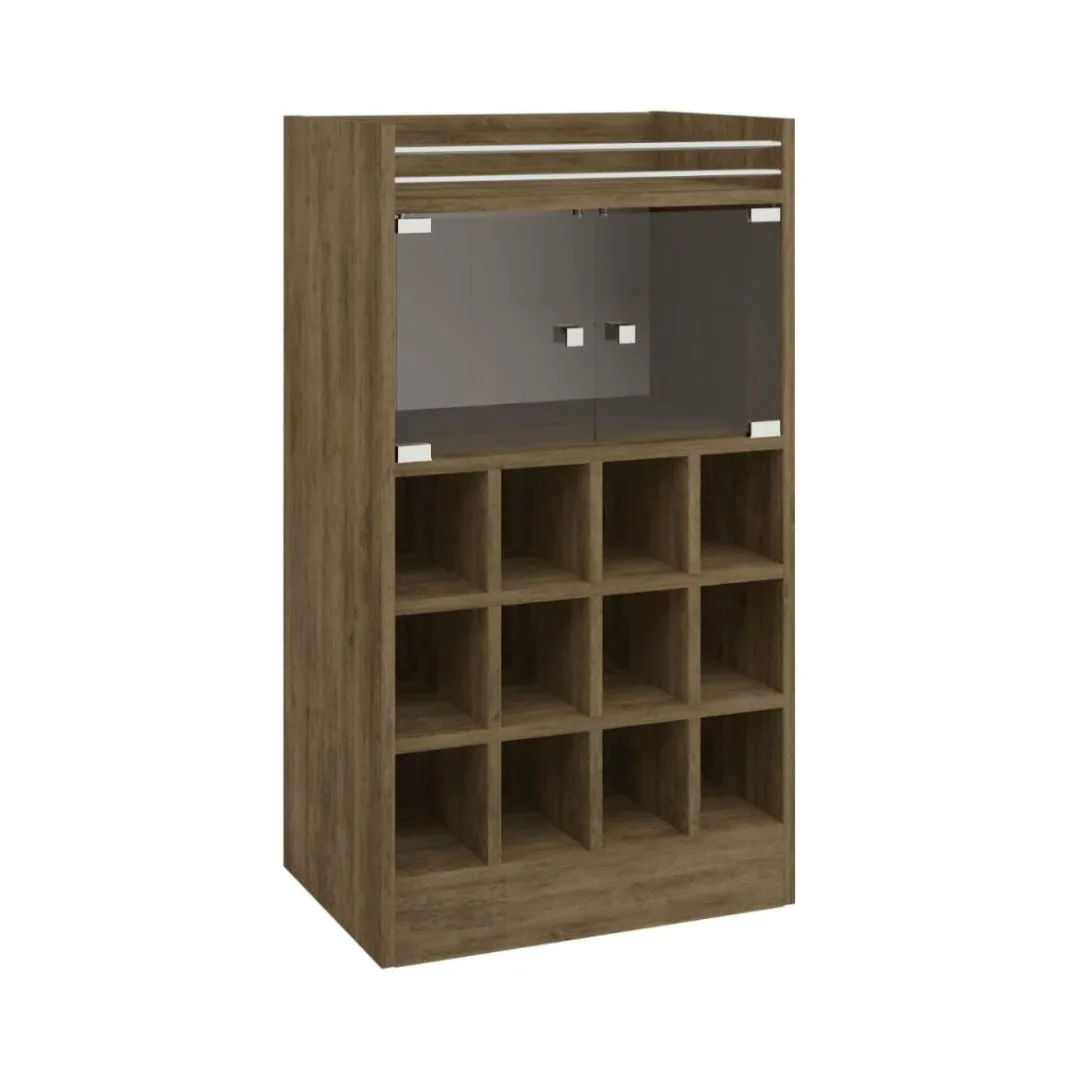 Bar de sala jantar adega 2 Portas 12 nichos c/ Vidro – Havai