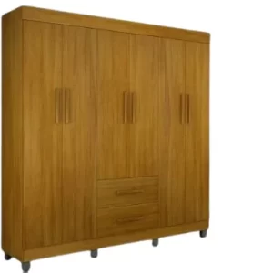 Guarda roupa solteiro robusto 6 portas 2 gavetas – Paris