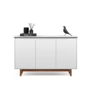 Buffet decorativo 3 portas com pé de madeira – Flow