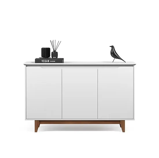 Buffet decorativo 3 portas com pé de madeira – Flow