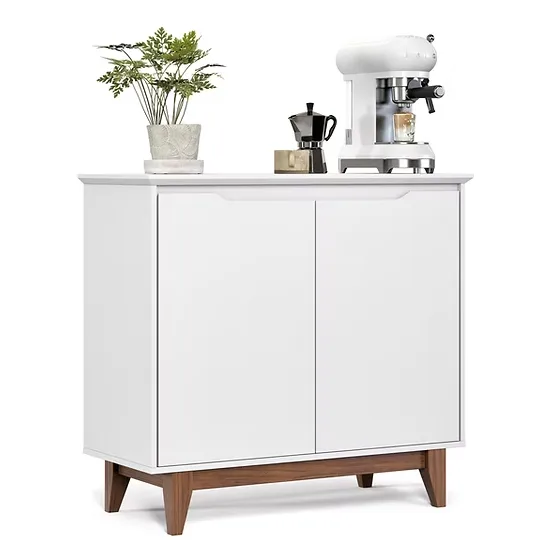 Buffet decorativo 2 portas com pé de madeira – Flow