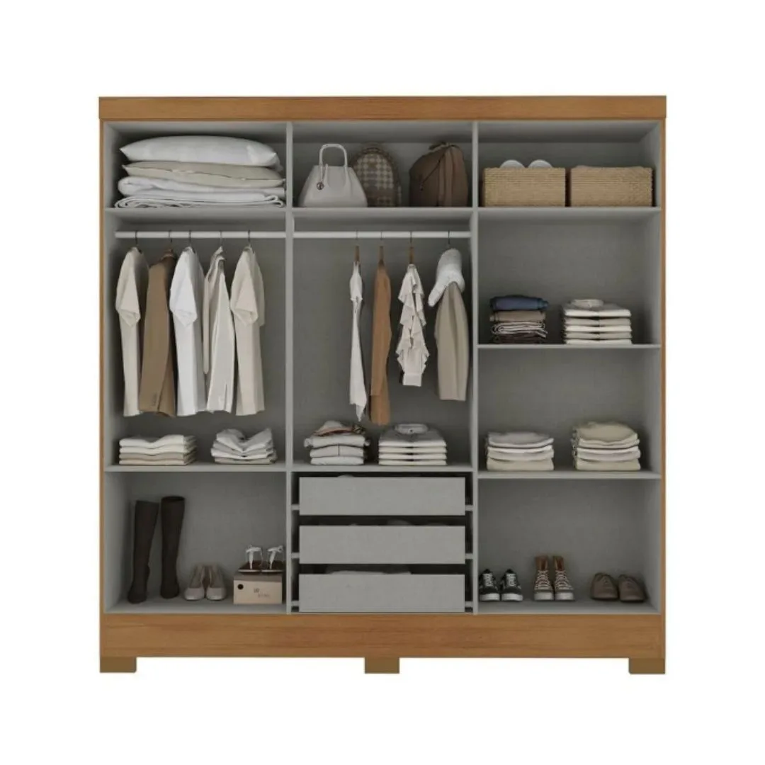 Guarda roupa casal 6 portas 3 gavetas – Lancaster - Imagem 2