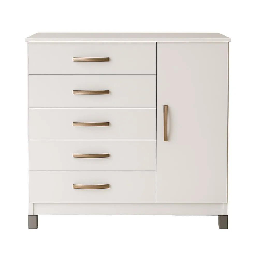 Cômoda Sapateira  1 Porta 5 Gavetas EVIDEN