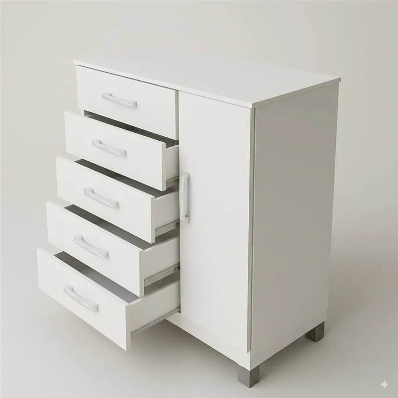 Cômoda Sapateira  1 Porta 5 Gavetas EVIDEN - Imagem 3