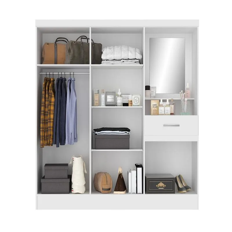 Guarda roupa capelinha 5 portas 1 gavetas – Jasmin - Imagem 2