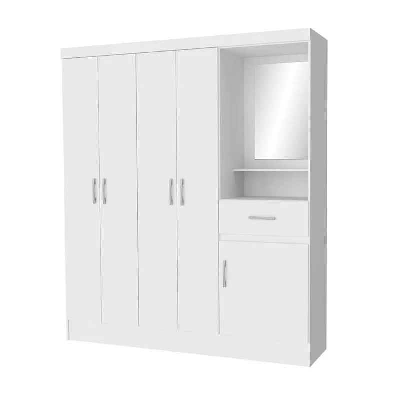 Guarda roupa capelinha 5 portas 1 gavetas – Jasmin