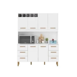 Armário De Cozinha liv 1,57m Com 6 Portas