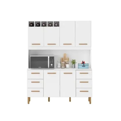 Armário De Cozinha liv 1,57m Com 6 Portas