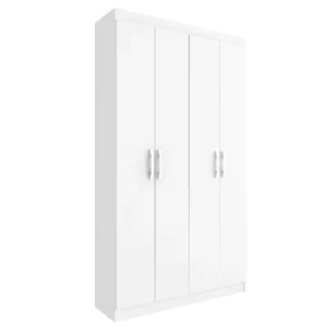 Armário Multiuso Duplo 4 Portas Branco - Evidencia Branco