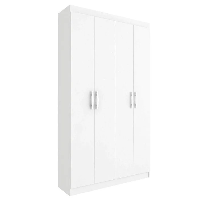 Armário Multiuso Duplo 4 Portas Branco - Evidencia Branco