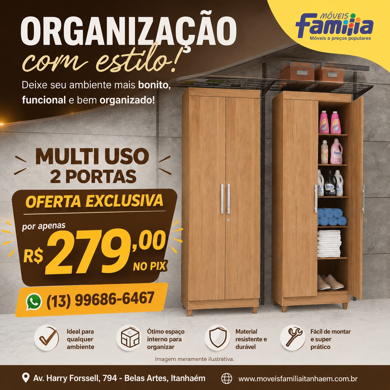 Multi Uso 2 Portas